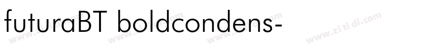 futuraBT boldcondens字体转换